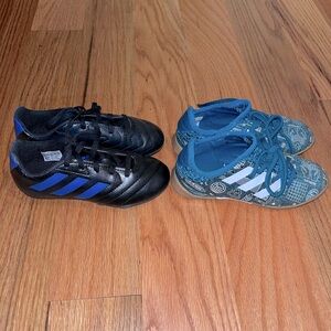 Adidas boy soccer shoes - size 12